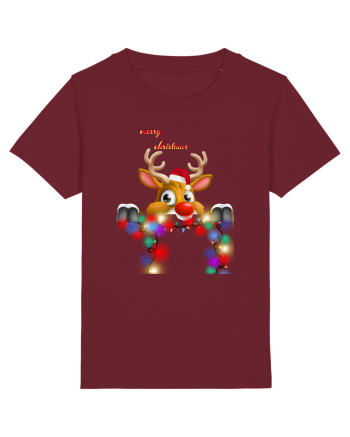 Merry Deery Christmas Burgundy