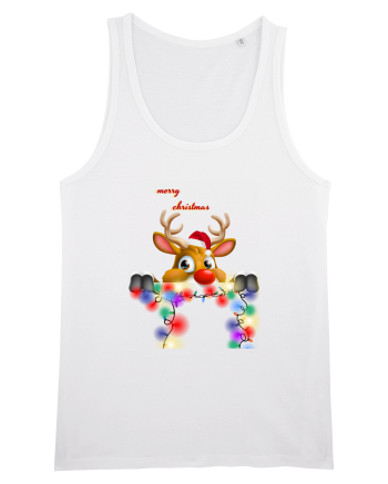 Merry Deery Christmas White