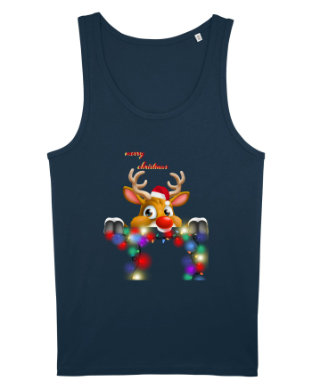 Merry Deery Christmas Navy