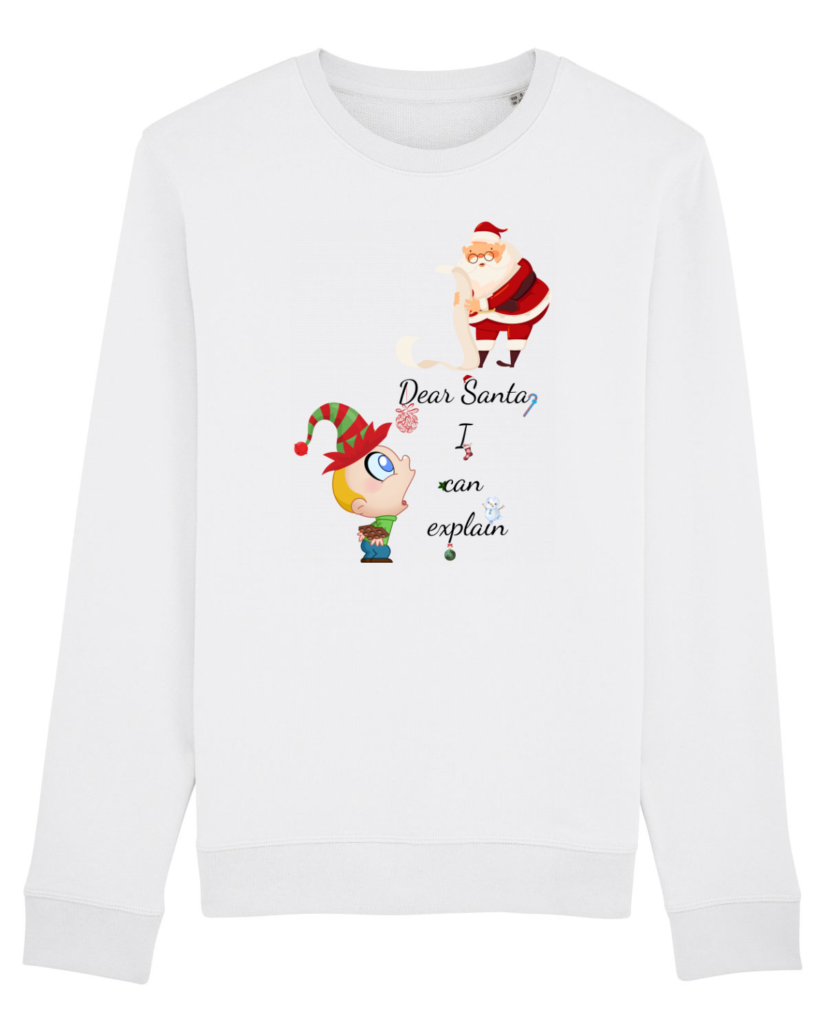 Bluză mânecă lungă Unisex Rise White