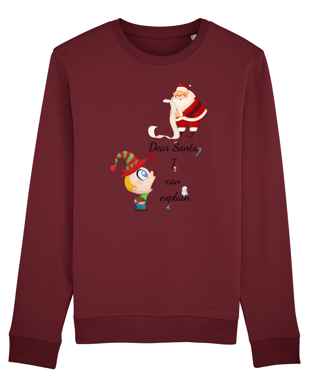 Bluză mânecă lungă Unisex Rise Burgundy