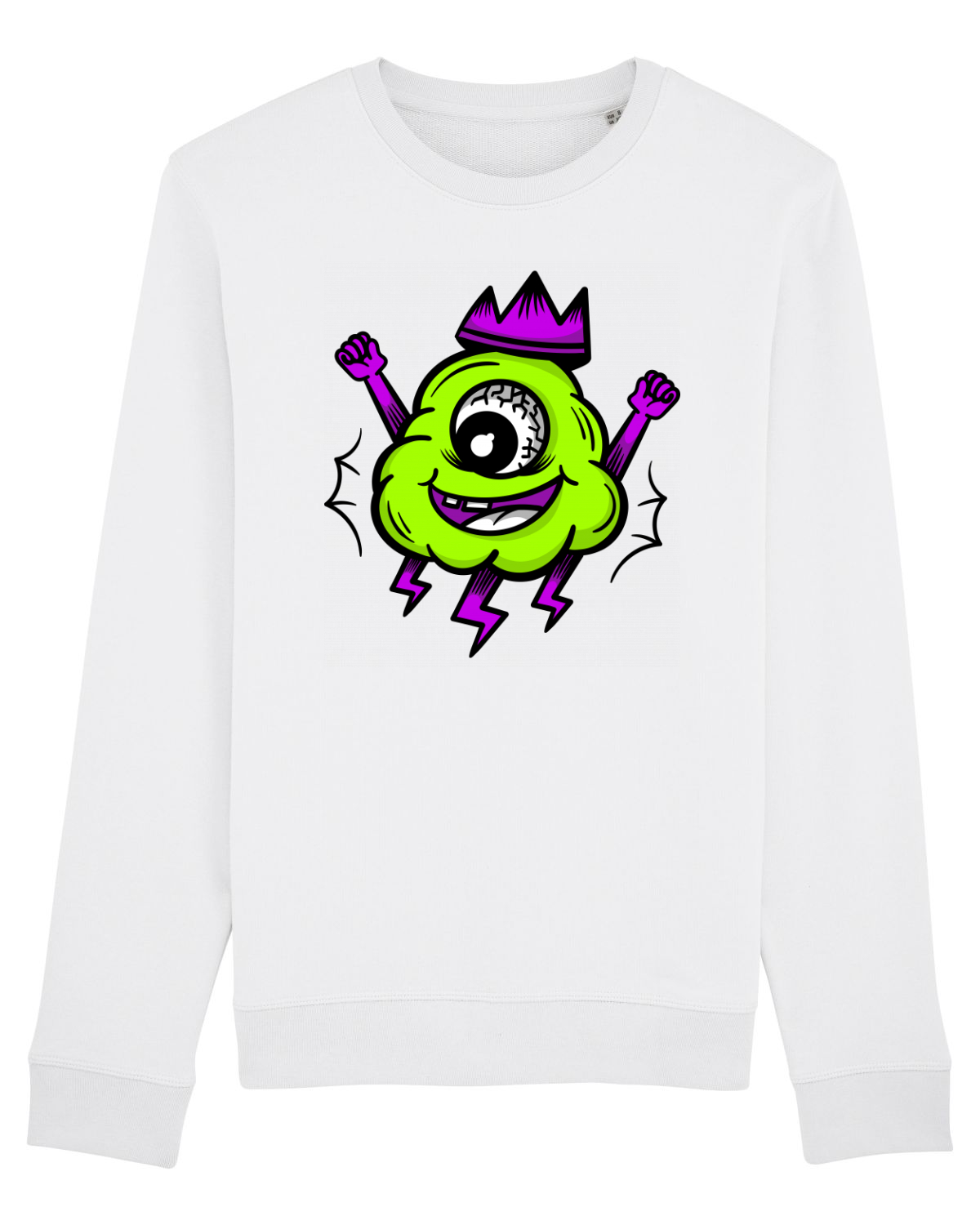 Bluză mânecă lungă Unisex Rise White