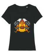 Fuck the Weekend Tricou mânecă scurtă guler larg fitted Damă Expresser