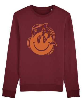 Give Smile Get Hugs Burgundy