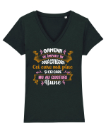 2 CATEGORII DE OAMENI Tricou mânecă scurtă guler V Damă Evoker