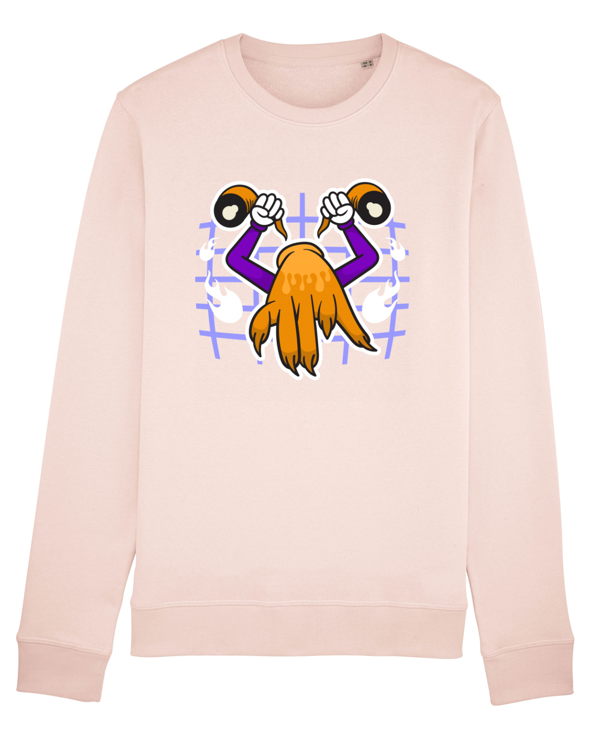 Bluză mânecă lungă Unisex Rise Candy Pink