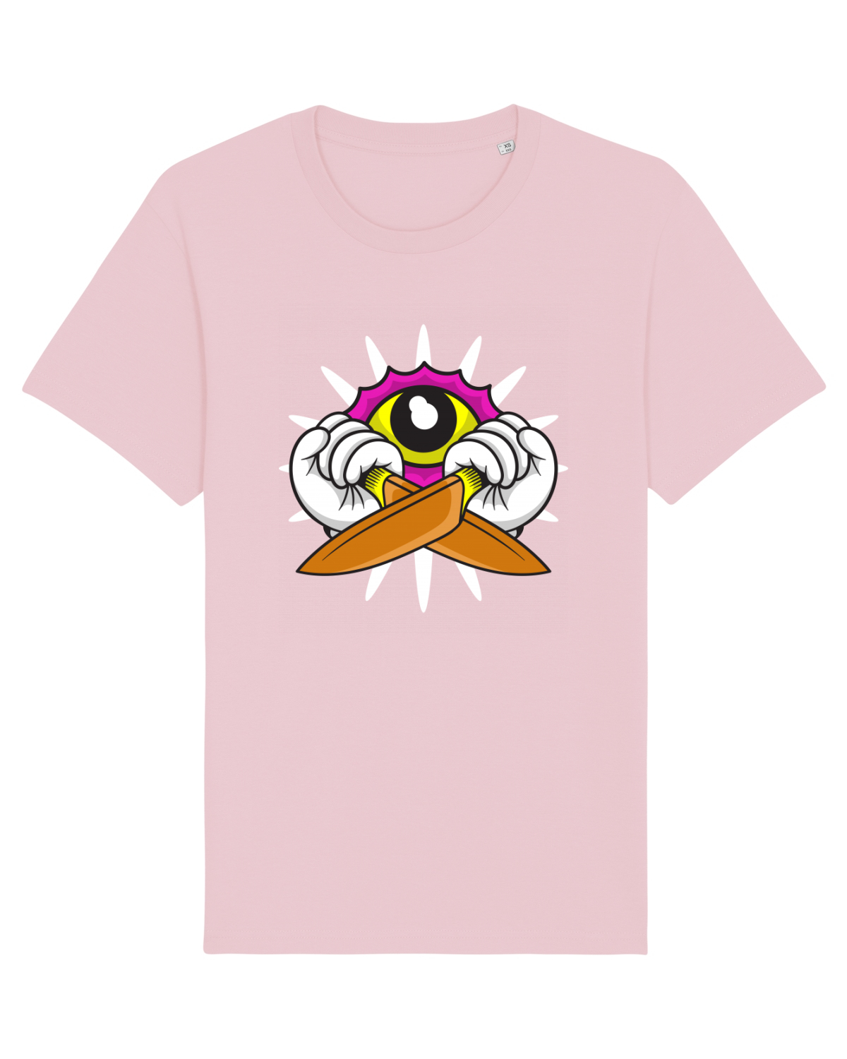 Tricou mânecă scurtă Unisex Rocker Cotton Pink