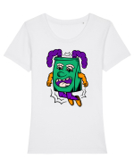 Jumping Pouch Tricou mânecă scurtă guler larg fitted Damă Expresser