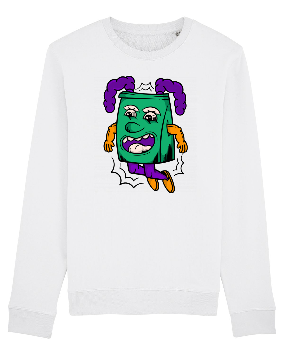 Bluză mânecă lungă Unisex Rise White
