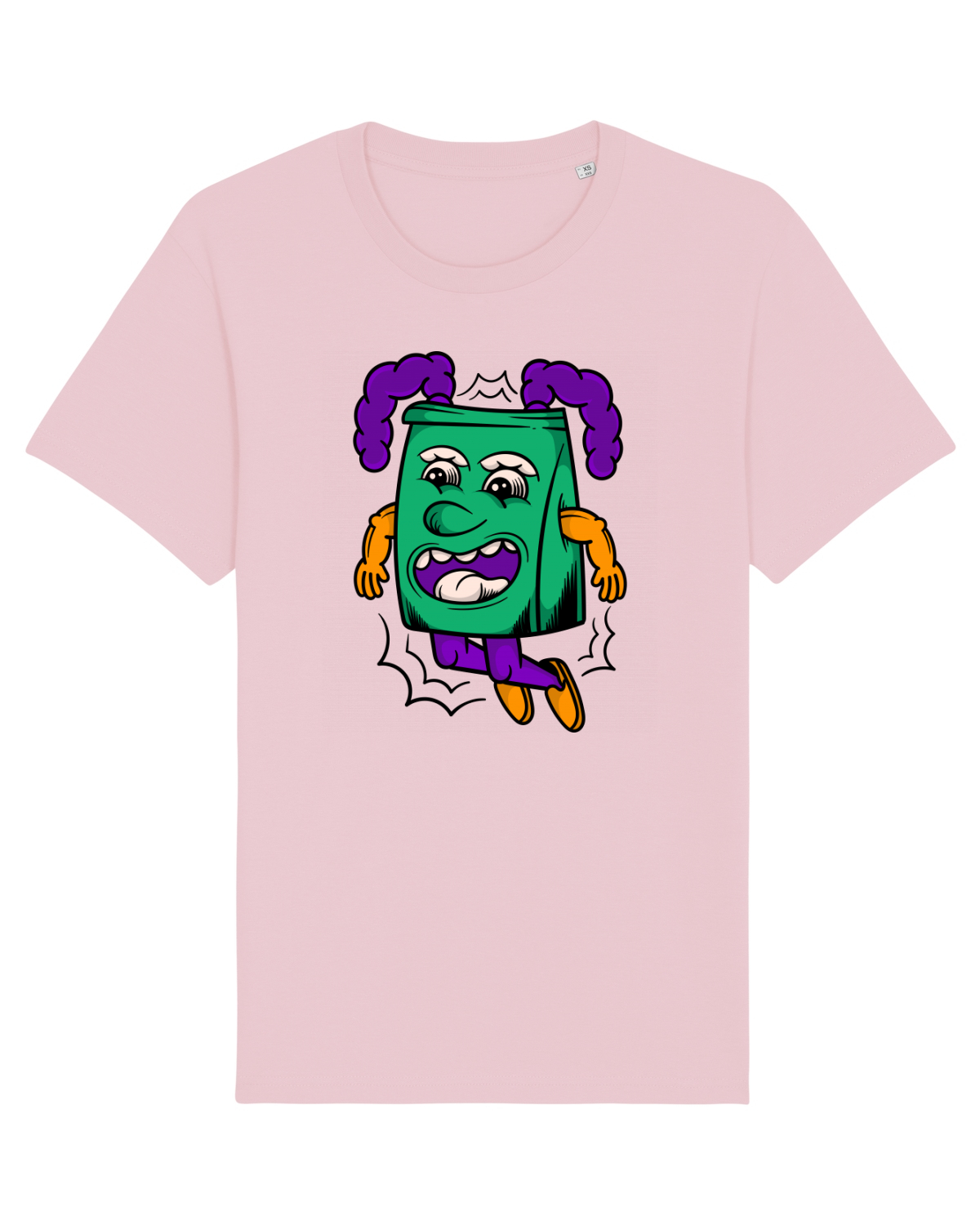 Tricou mânecă scurtă Unisex Rocker Cotton Pink