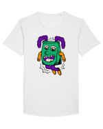 Jumping Pouch Tricou mânecă scurtă guler larg Bărbat Skater