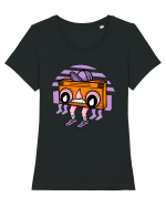 Low Beat Low Life Tricou mânecă scurtă guler larg fitted Damă Expresser