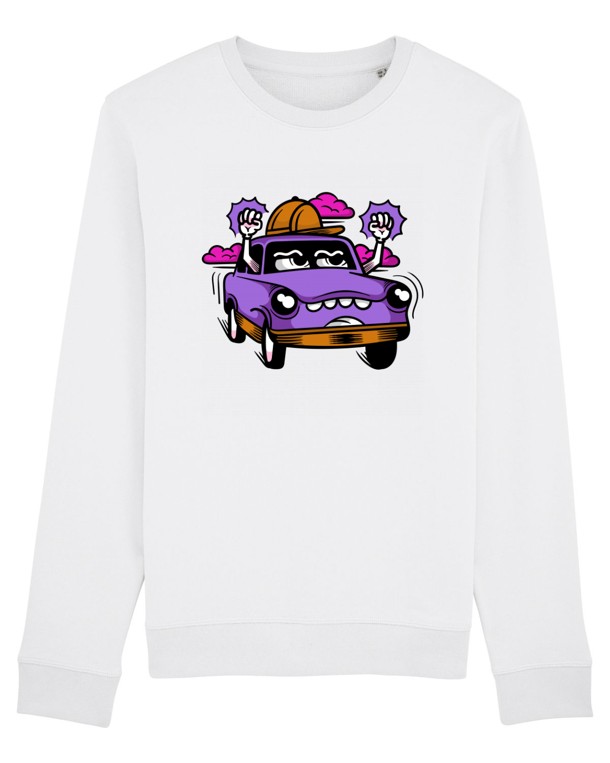 Bluză mânecă lungă Unisex Rise White