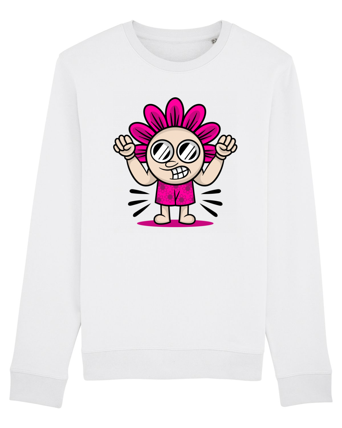 Bluză mânecă lungă Unisex Rise White