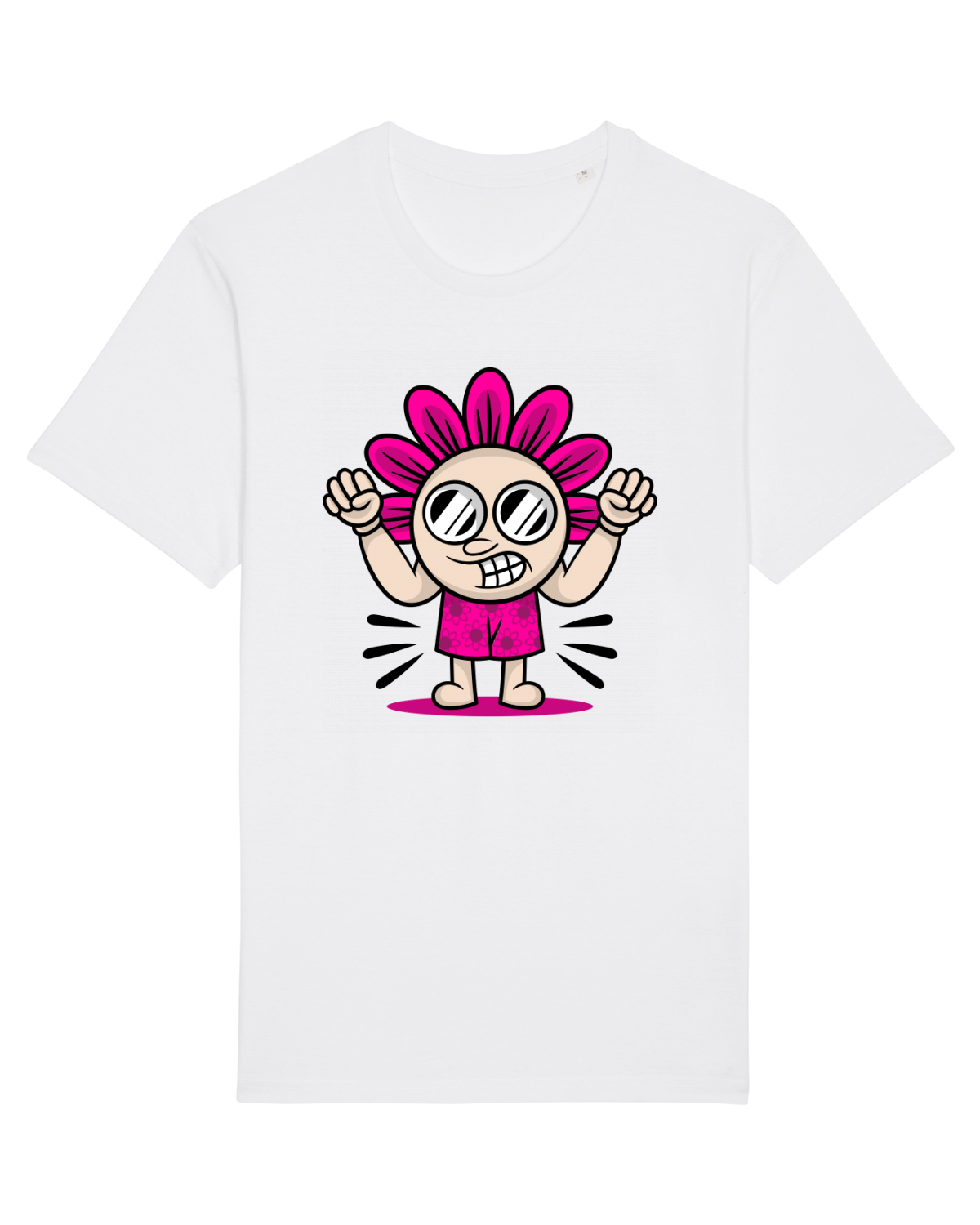 Tricou mânecă scurtă Unisex Rocker White