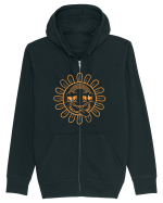 Moody Sunflower Hanorac cu fermoar Unisex Connector