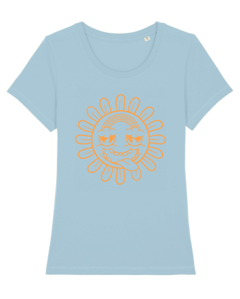 Moody Sunflower Sky Blue