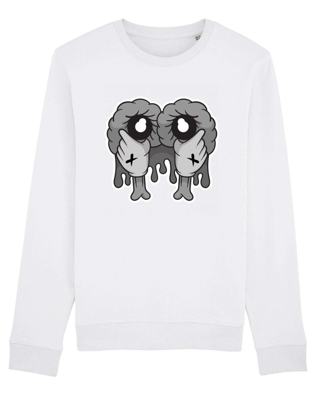 Bluză mânecă lungă Unisex Rise White