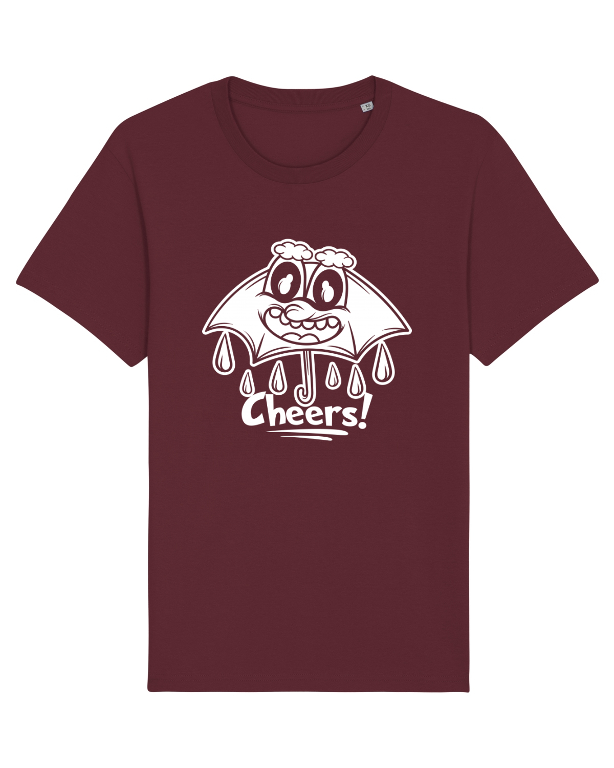 Tricou mânecă scurtă Unisex Rocker Burgundy