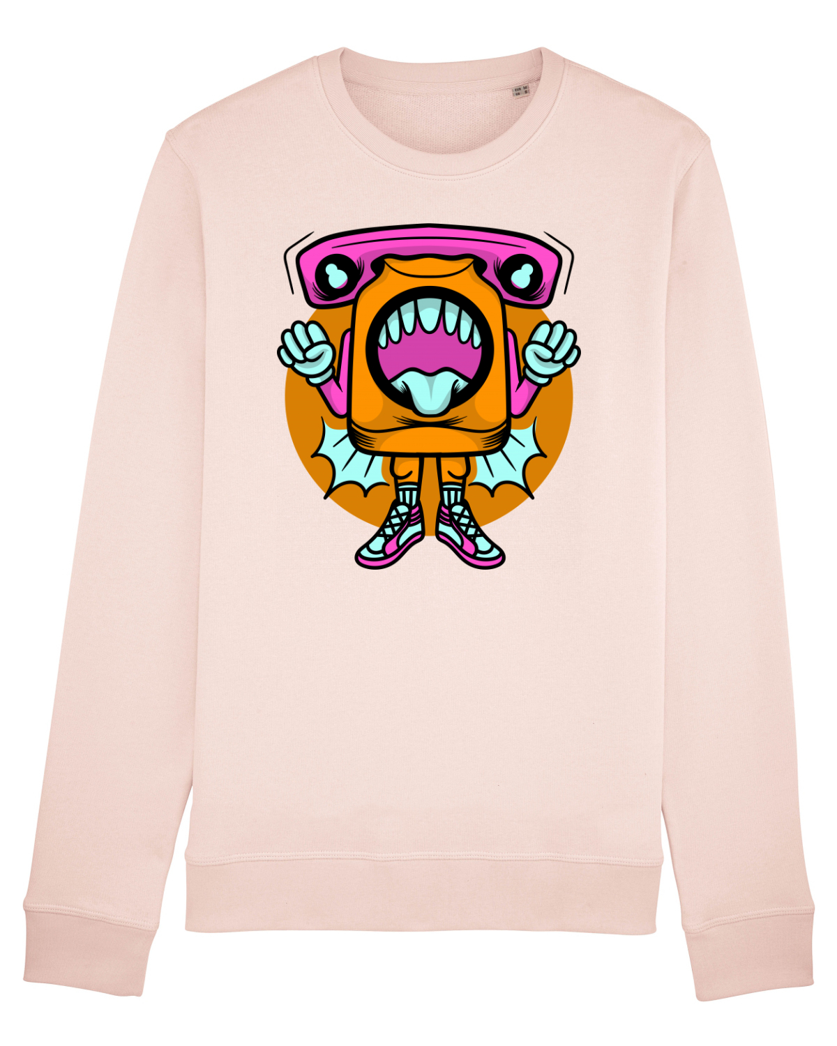 Bluză mânecă lungă Unisex Rise Candy Pink