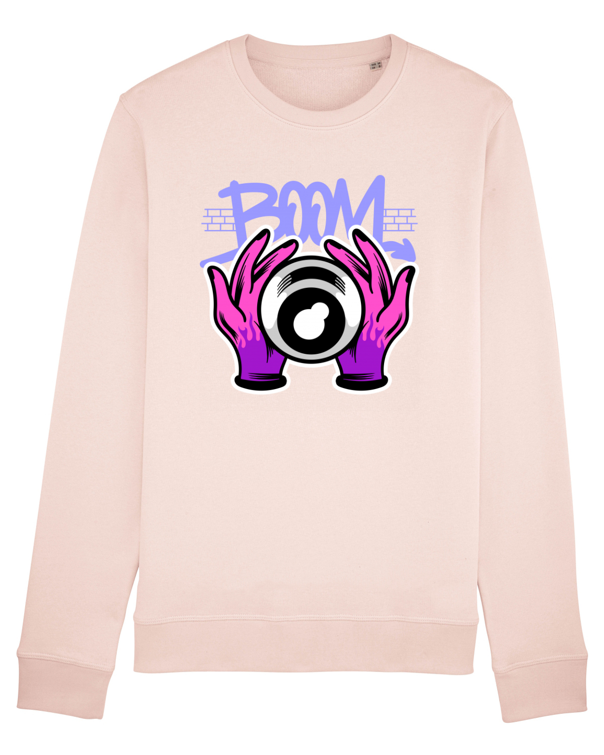 Bluză mânecă lungă Unisex Rise Candy Pink