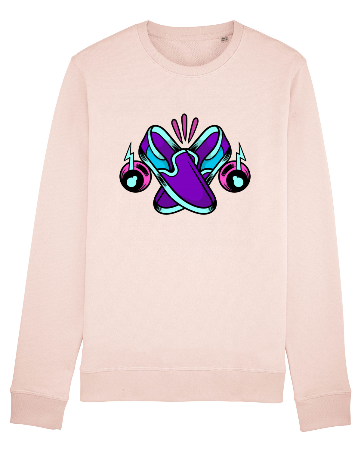Bluză mânecă lungă Unisex Rise Candy Pink