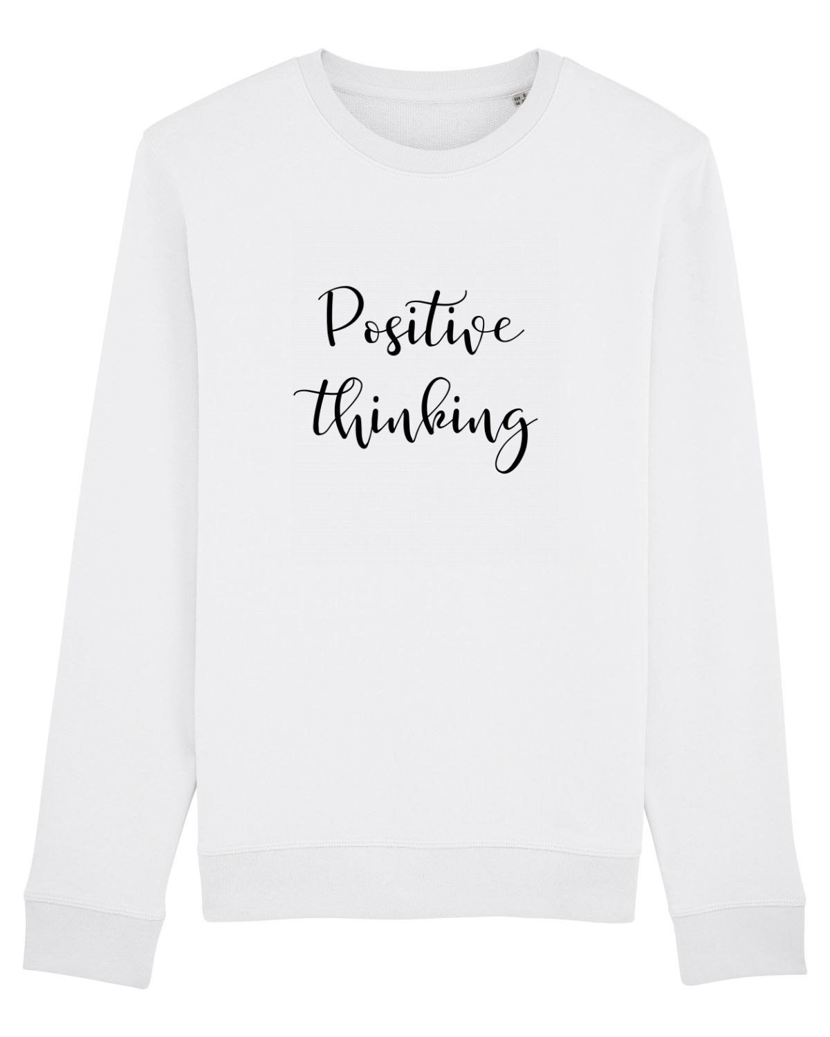 Bluză mânecă lungă Unisex Rise White
