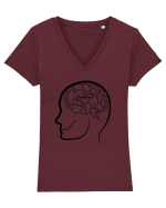Positive life Tricou mânecă scurtă guler V Damă Evoker