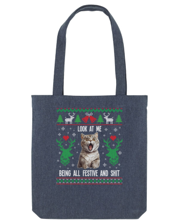 amuzant cu motive de Crăciun - Look at me being all festive Midnight Blue