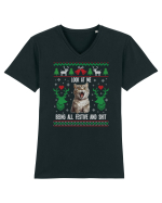 amuzant cu motive de Crăciun - Look at me being all festive Tricou mânecă scurtă guler V Bărbat Presenter