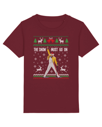 amuzant cu motive de Crăciun - The snow must go on Burgundy