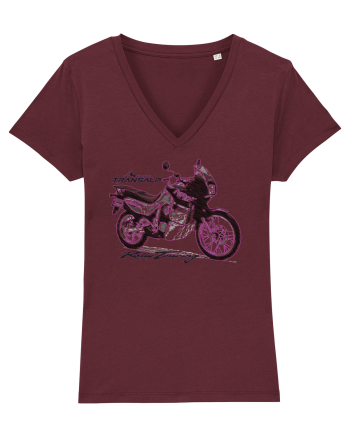 Adventure motorcycles are fun Transalp 600 Burgundy