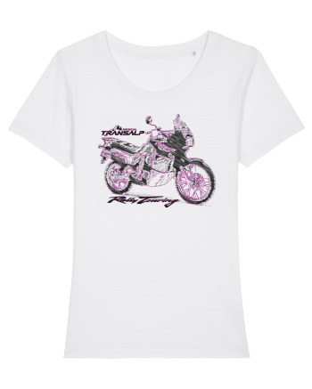 Adventure motorcycles are fun Transalp 600 White