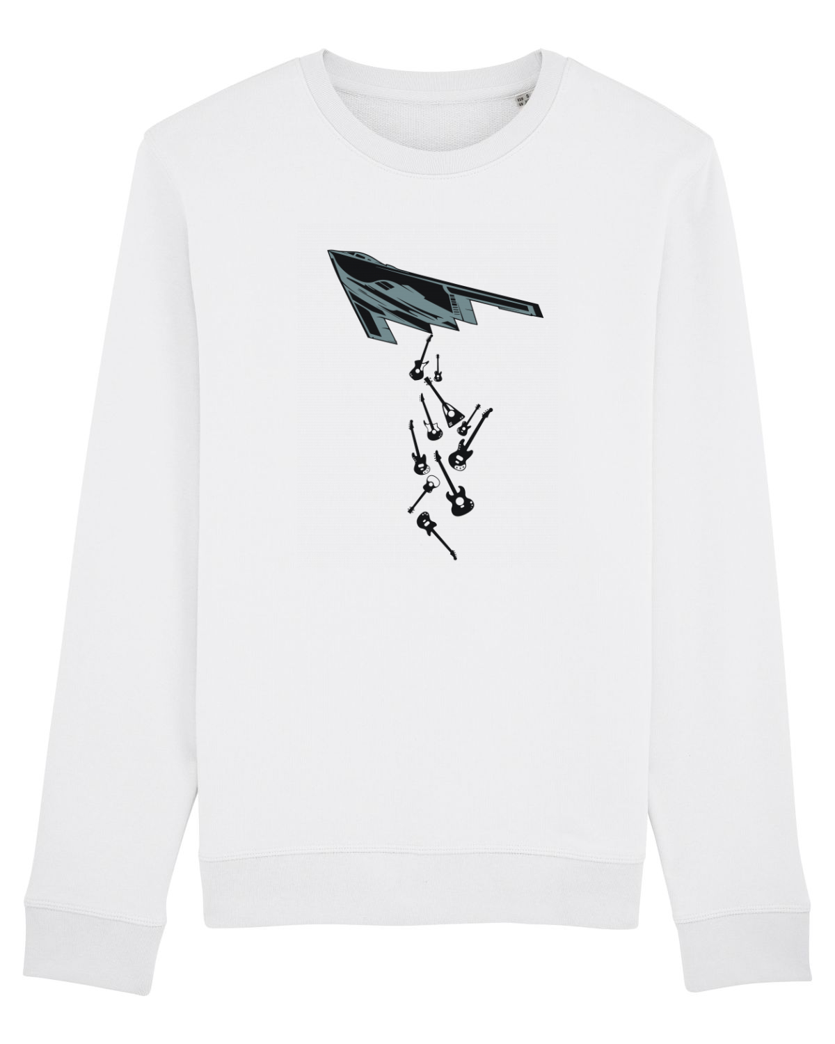 Bluză mânecă lungă Unisex Rise White