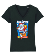 Bad Santa Tricou mânecă scurtă guler V Damă Evoker