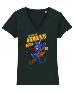 Greetings from Krampus Tricou mânecă scurtă guler V Damă Evoker