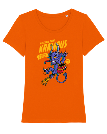 Greetings from Krampus Bright Orange