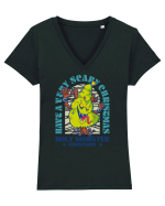 Have A Very Scary Christmas Holy Monster Christmas Tricou mânecă scurtă guler V Damă Evoker