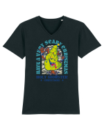 Have A Very Scary Christmas Holy Monster Christmas Tricou mânecă scurtă guler V Bărbat Presenter