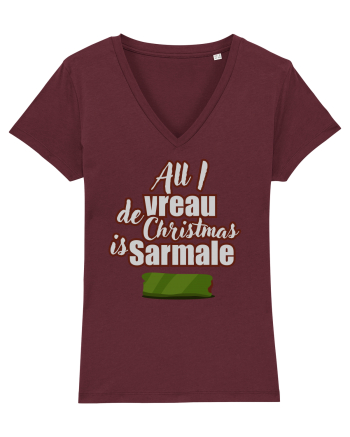 All i vreau de christmas is sarmale Burgundy