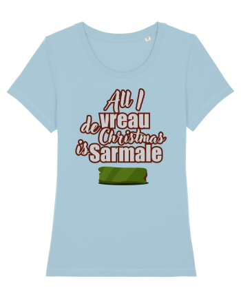 All i vreau de christmas is sarmale Sky Blue