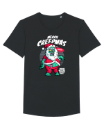 Merry Creepmas Tricou mânecă scurtă guler larg Bărbat Skater