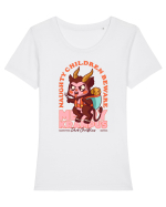 Naughty Children Beware Tricou mânecă scurtă guler larg fitted Damă Expresser
