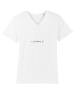 Love family Tricou mânecă scurtă guler V Bărbat Presenter