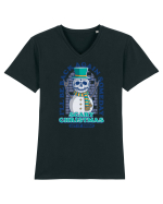 I'll Be Back Again Someday | Scary Christmas Tricou mânecă scurtă guler V Bărbat Presenter