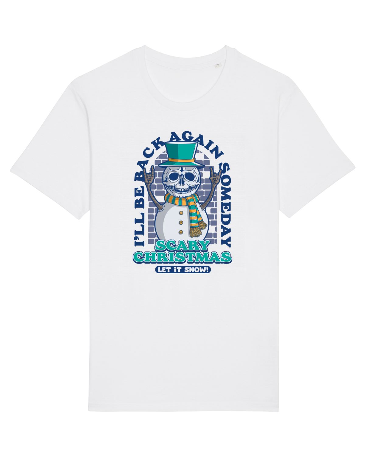 Tricou mânecă scurtă Unisex Rocker White