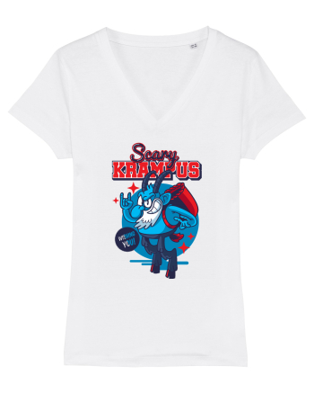 Scary Krampus Wishing you! White