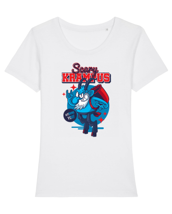 Scary Krampus Wishing you! White