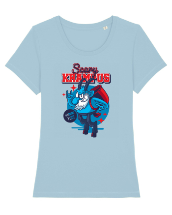 Scary Krampus Wishing you! Sky Blue