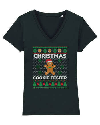 amuzant cu motive de Crăciun - Christmas cookie tester Black